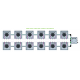 Alien Hydroponics AERO 12 Pot 2 Row Kit