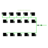 Alien Hydroponics EasyFeed 15 Pot 3 Row Kit