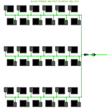Alien Hydroponics EasyFeed 36 Pot 6 Row Kit