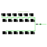 Alien Hydroponics EasyFeed 18 Pot 3 Row Kit