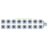 Alien Hydroponics AERO 16 Pot 2 Row Kit