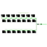 Alien Hydroponics EasyFeed 21 Pot 3 Row Kit