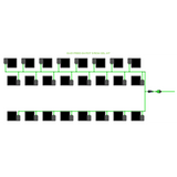 Alien Hydroponics EasyFeed 24 Pot 3 Row Kit