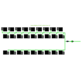 Alien Hydroponics EasyFeed 27 Pot 3 Row Kit