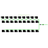 Alien Hydroponics EasyFeed 27 Pot 3 Row Kit