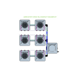 Alien Hydroponics AERO 6 Pot 3 Row Kit