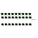 Alien Hydroponics EasyFeed 27 Pot 3 Row Kit