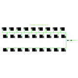 Alien Hydroponics EasyFeed 27 Pot 3 Row Kit