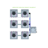 Alien Hydroponics AERO 6 Pot 3 Row Kit