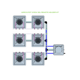 Alien Hydroponics AERO 6 Pot 3 Row Kit