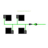 Alien Hydroponics EasyFeed 4 Pot 2 Row Kit