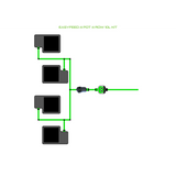 Alien Hydroponics EasyFeed 4 Pot 4 Row Kit