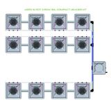 Alien Hydroponics AERO 12 Pot 3 Row Kit