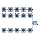 Alien Hydroponics AERO 15 Pot 3 Row Kit