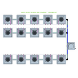 Alien Hydroponics AERO 15 Pot 3 Row Kit
