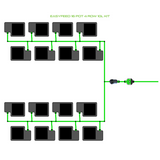 Alien Hydroponics EasyFeed 16 Pot 4 Row Kit
