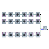 Alien Hydroponics AERO 18 Pot 3 Row Kit