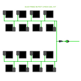 Alien Hydroponics EasyFeed 16 Pot 4 Row Kit