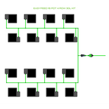 Alien Hydroponics EasyFeed 16 Pot 4 Row Kit
