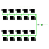 Alien Hydroponics EasyFeed 20 Pot 4 Row Kit