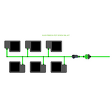 Alien Hydroponics EasyFeed 6 Pot 2 Row Kit