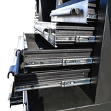 Chery Industrial 10ft Workbench Cabinet (30 Drawers, 2 Cabinets & 1 Pegboard)