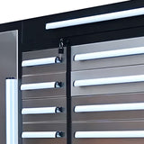 Chery Industrial 9 ft Garage Storage Cabinet with 34 Drawers & 2 Cabinets