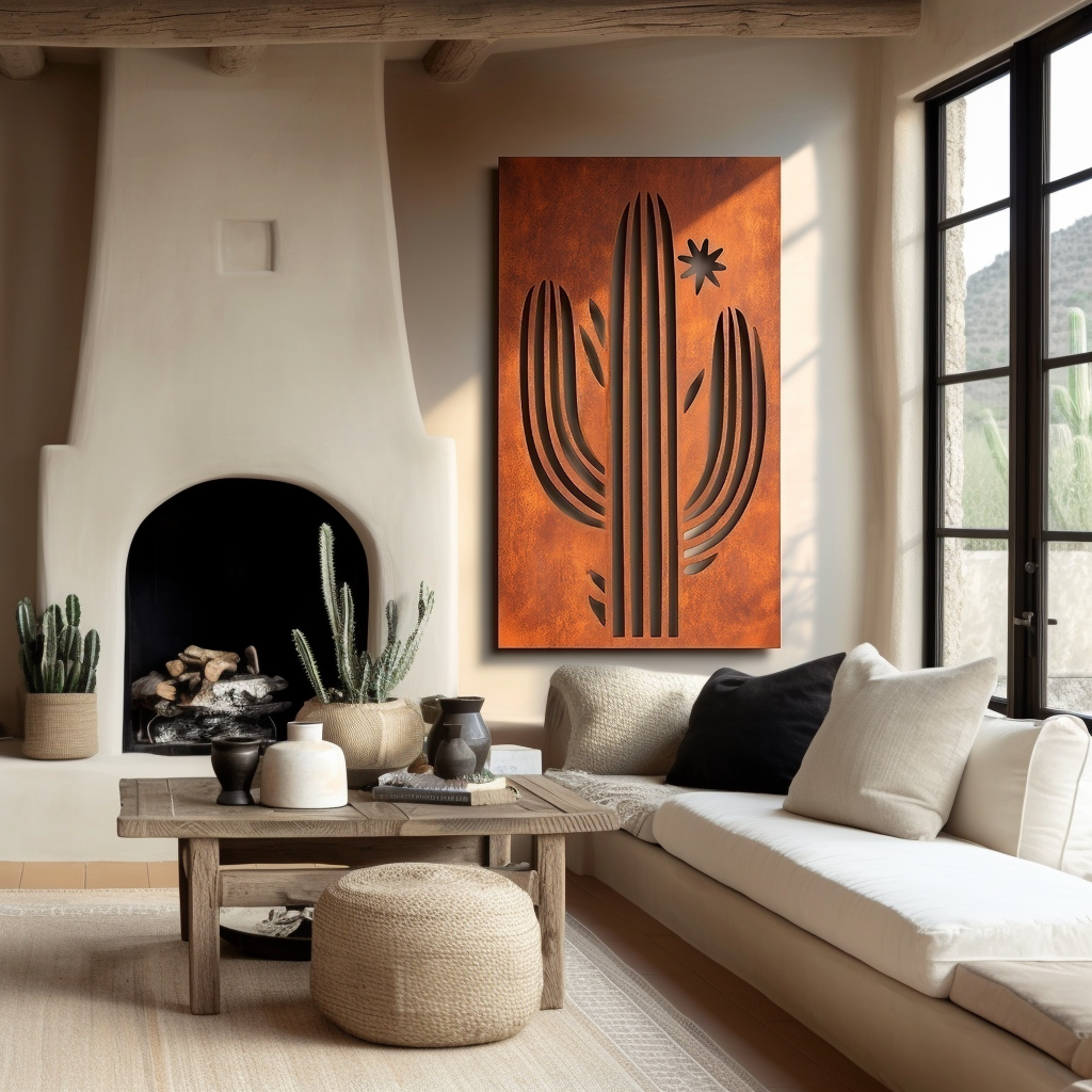 The Saguaro Cactus - Metal Wall Art