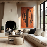 The Saguaro Cactus - Metal Wall Art