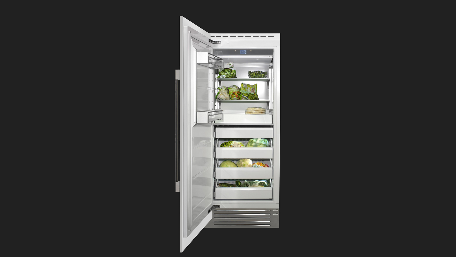 Fulgor Milano 700 Series 36 Inch 21.54 Cu. Ft. Built-In Panel Ready Column Freezer Left Hinge F7IFC36O1-L