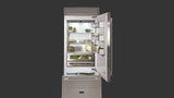 Fulgor Milano 700 Series 36 Inch 18.5 Cu. Ft. Energy Star Certified Bottom Freezer Refrigerator with Cool Zone and LED Lighting Right Hinge F7PBM36S2-R