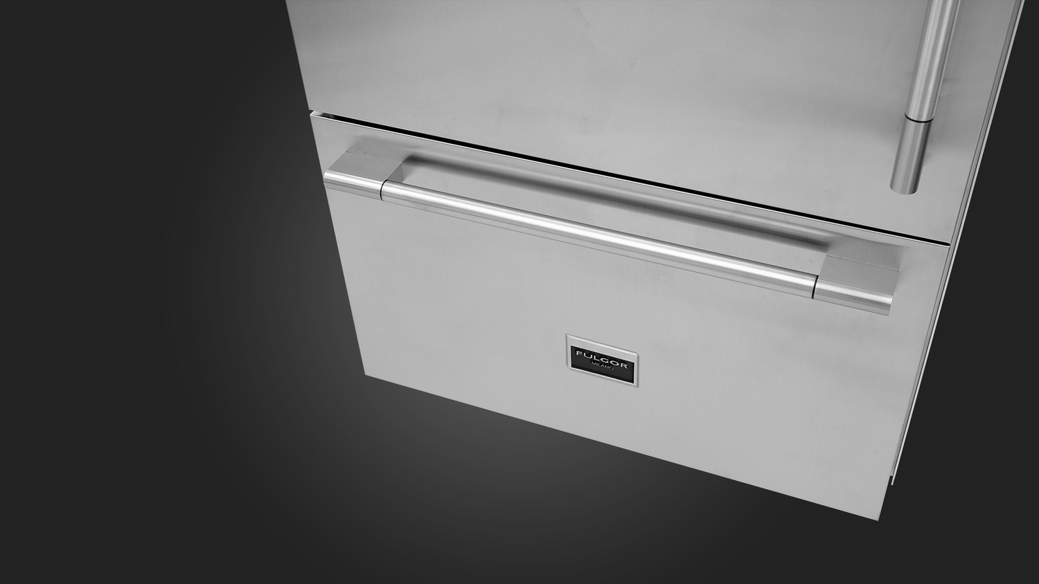 Fulgor Milano 36” 18.5 cu. ft. Stainless Steel Built‑In Bottom Freezer Refrigerator F7PBM36S2-L