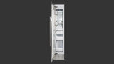 Fulgor Milano 700 Series 18 Inch 8.22 Cu. Ft. Built-In Column Freezer with Ice Maker Left Hinge F7SFC18S1-L