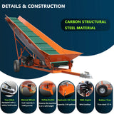 Chery Industrial 6.5HP Firewood Conveyor Max. 9.3ft Lift Height with B&S Engine and 19.7" PVC Belt