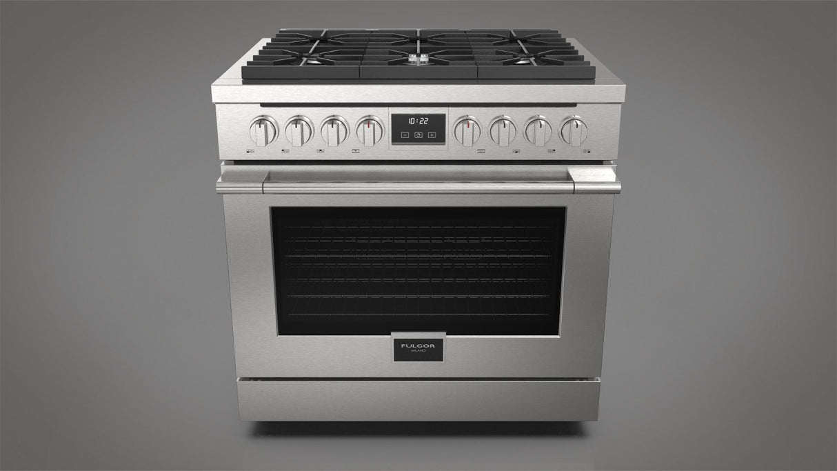 Fulgor Milano 36” Freestanding Gas Range Accento F4PGR366S2