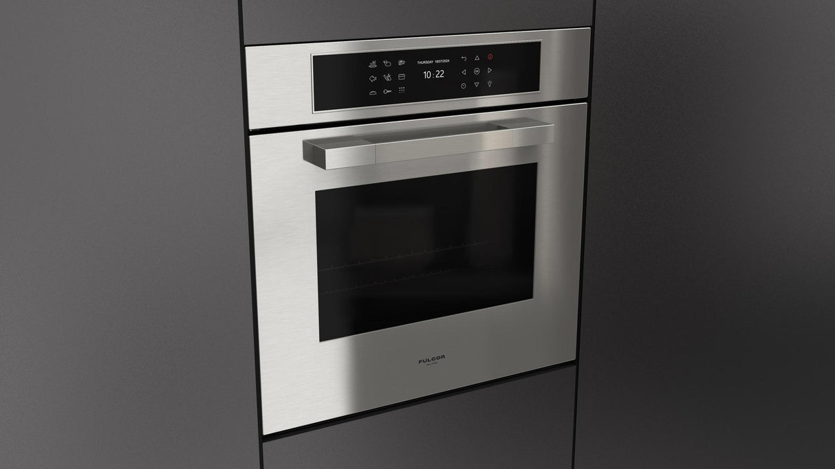 Fulgor Milano Matteo 700 Series 24" Stainless Steel Single Wall Electric Self-Clean Oven F7MSP24S1
