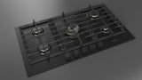 Fulgor Milano 36” Built-In Gas Cooktop Matte Black Gas Cooktop F4MTGK36MB1