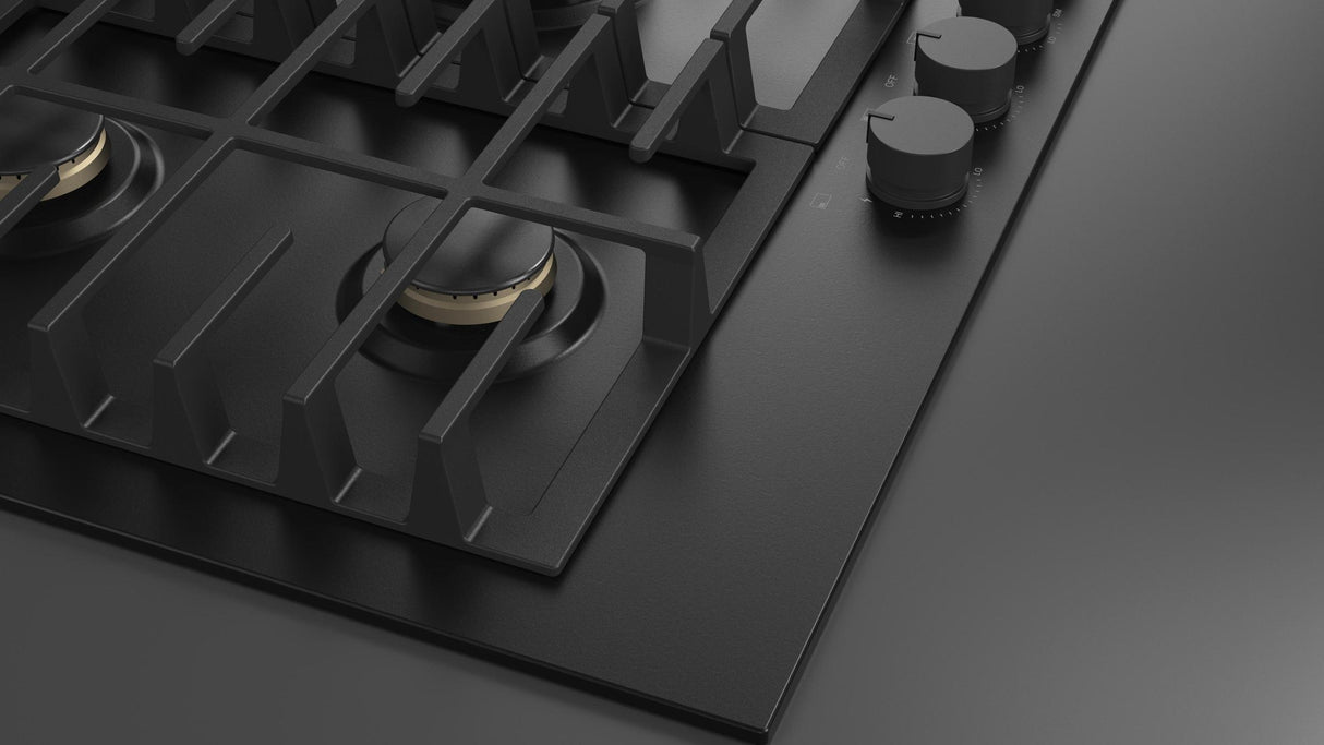 Fulgor Milano 36” Built-In Gas Cooktop Matte Black Gas Cooktop F4MTGK36MB1