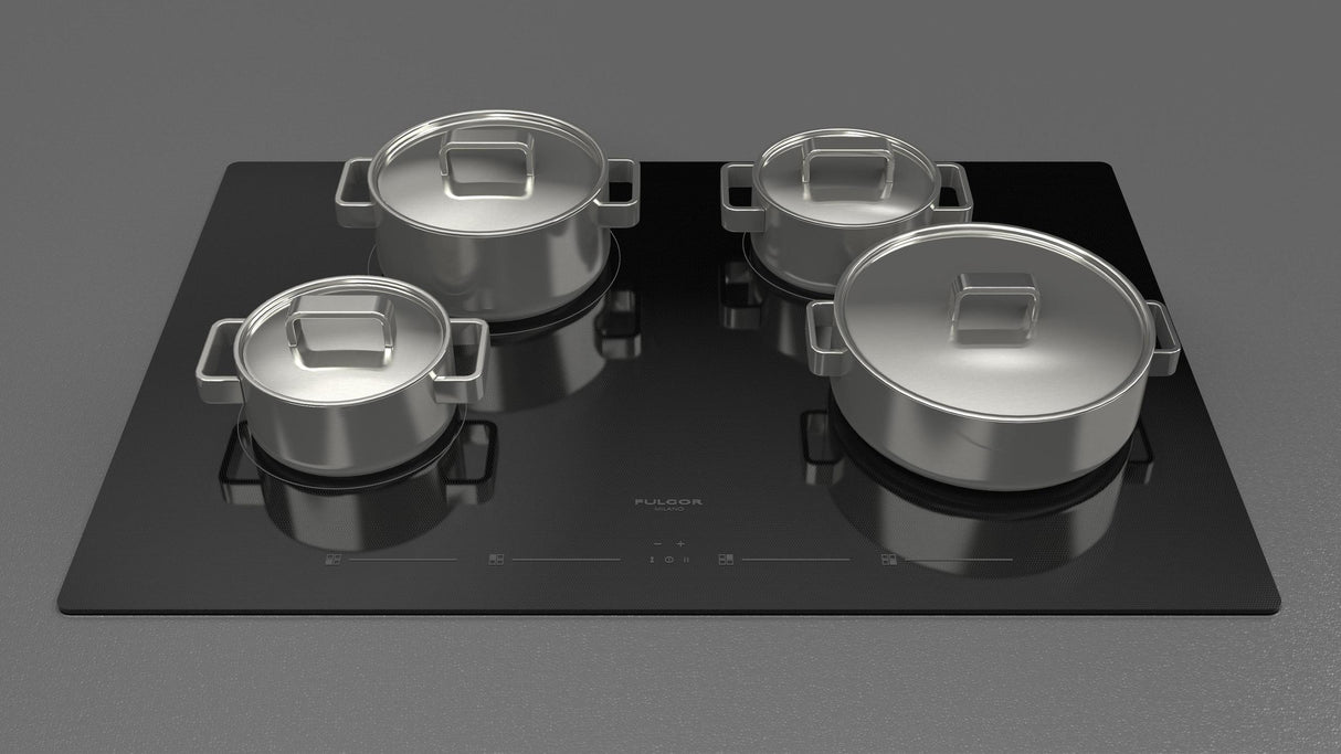 Fulgor Milano 30" Black Glass Induction Cooktop F4IT30B2