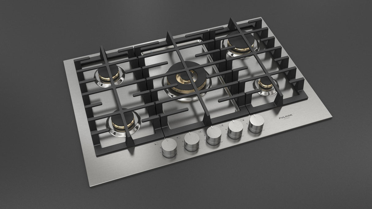 Fulgor Milano 30” Built-In Gas Cooktop Stainless Steel Gas Cooktop F4MGK30S1
