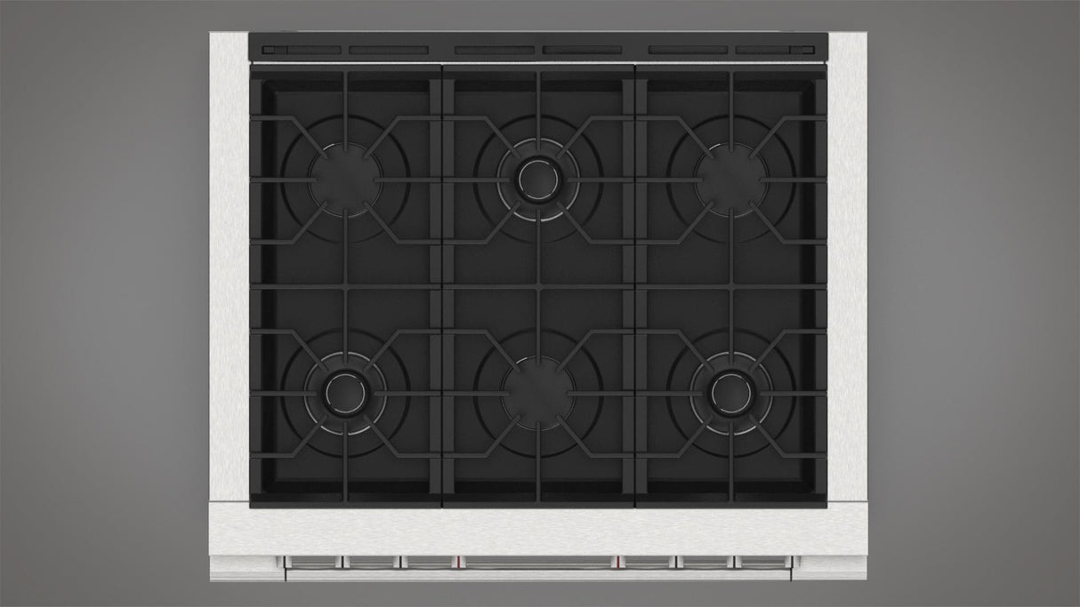 Fulgor Milano 36” Freestanding Gas Range Accento F4PGR366S2