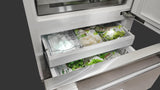 Fulgor Milano 36" Stainless Steel Bottom Freezer Built-In Refrigerator Right Hinge F7PBM36S2R