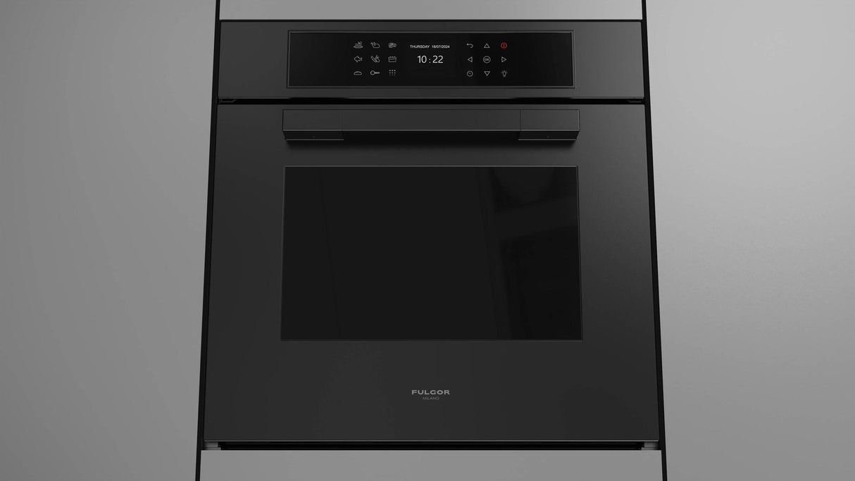 Fulgor Milano Matteo 700 Series 24" Matte Black Single Wall Electric Self-Clean Oven F7MSP24MB1