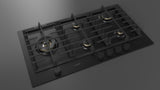 Fulgor Milano 36” Built-In Gas Cooktop Matte Black Gas Cooktop
