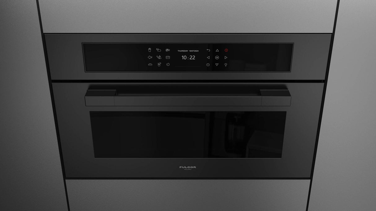 Fulgor Milano Matteo 700 Series 30" Matte Black Single Wall Electric Combi Speed Oven F7MSPD30MB1