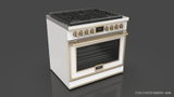 Fulgor Milano F4EDF366BR1 36" Evoque Dual Fuel
