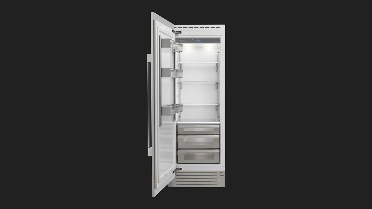 Fulgor Milano 24” Built-In Refrigerator Column, No Freezer Built-In Refrigerator F7IRC24O1L