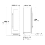 Fulgor Milano 24" Built-In Column Wine Cooler Wine Cellar F7SWC24S1R