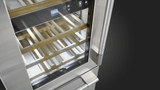 Fulgor Milano 24" Stainless Steel Tri-Zone Built-In Wine Cooler Left Hinge F7PBW24S2L