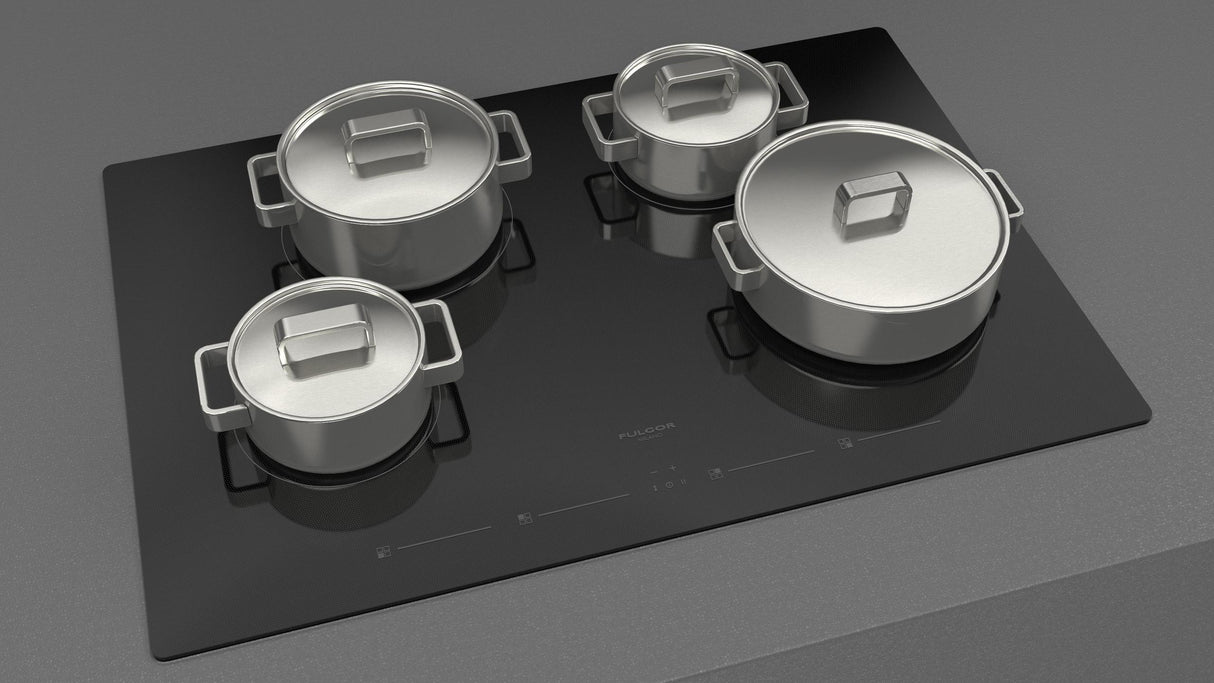 Fulgor Milano 30" Black Glass Induction Cooktop F4IT30B2